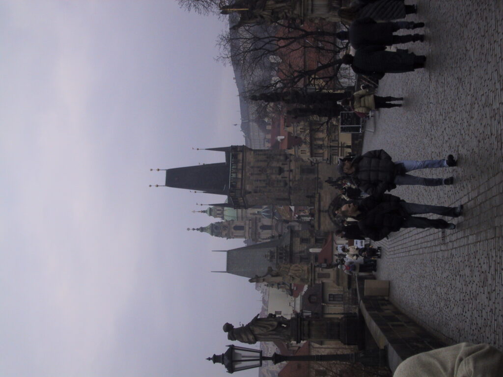 Straßenzüge und Plätze in Prag, Reisefoto Prag Dezember 2003
