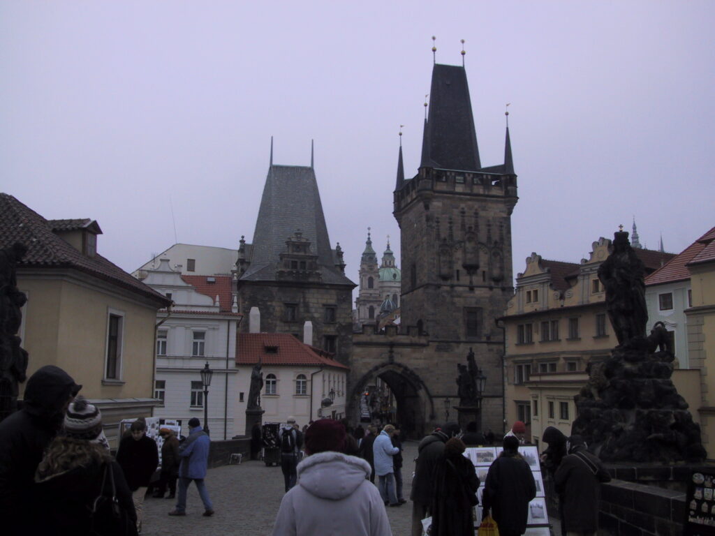 Türme, Plätze und Denkmäler, Reisefoto Prag Dezember 2003