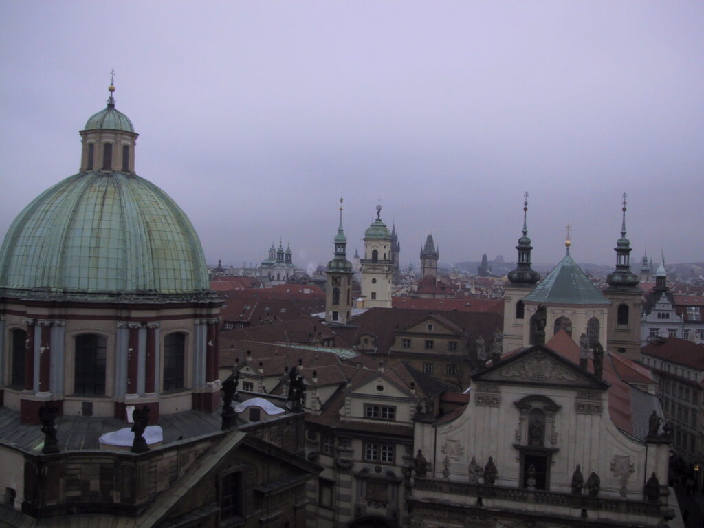 Prager Kuppeln und die Dächer der Altstadt